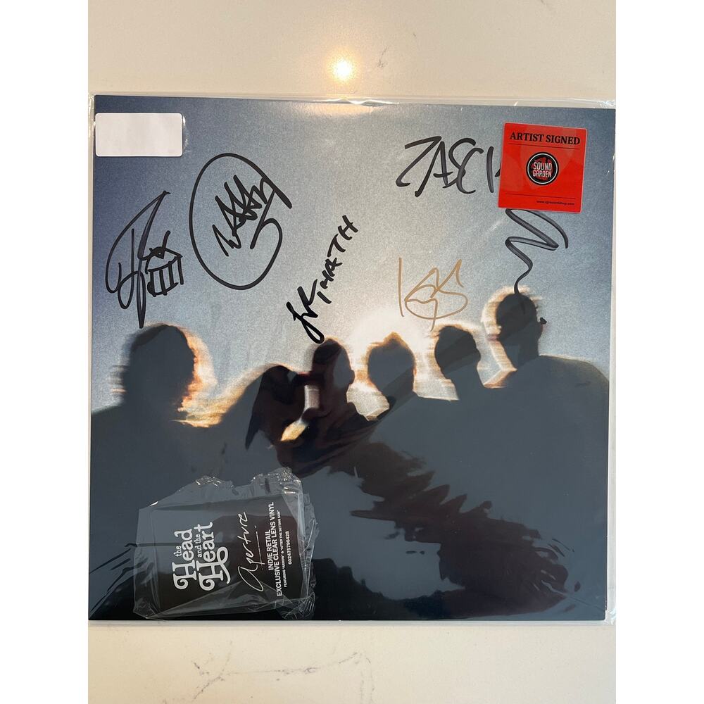 The Head and the Heart SIGNED LP Exclusive Clear Lens Vinyl AUTOGRAPHED